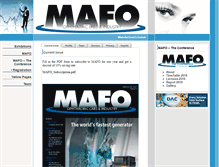 Tablet Screenshot of mafo-optics.com
